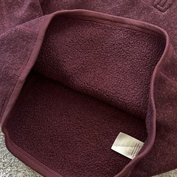 Patagonia Maroon Half-Zip Fleece - Picture 4 of 5